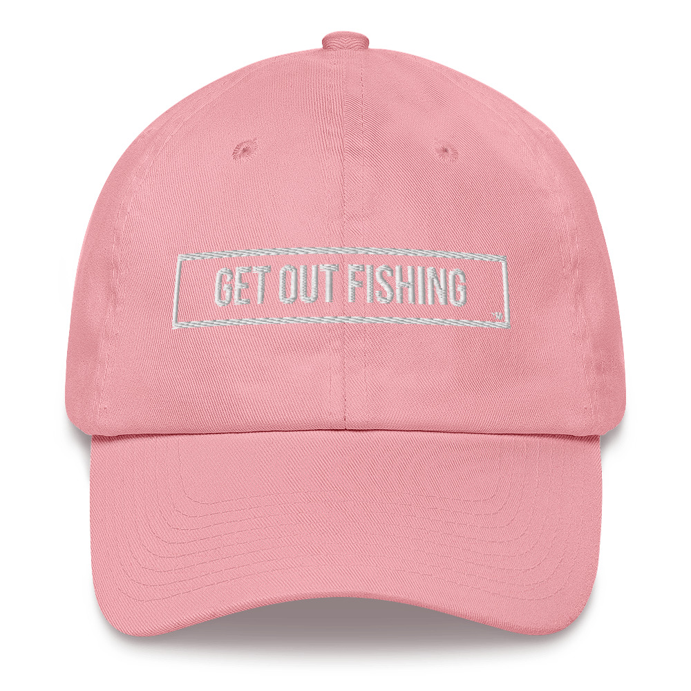 Women's White Logo Get Out Fishin Hat