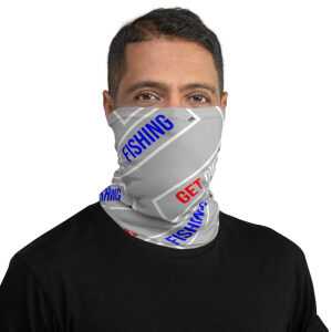 Neck Gaiter - Patriotic Get Out Fishing Logo