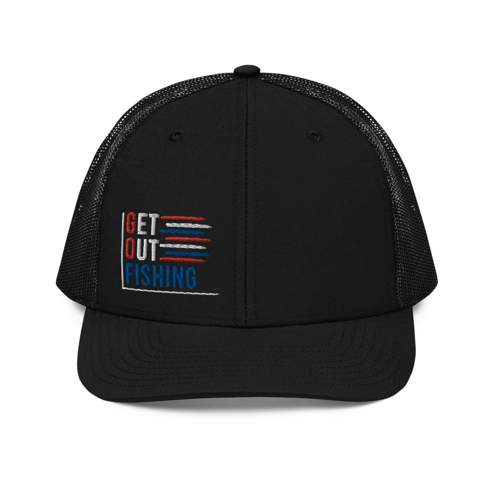Go Fishing American Trucker Hat - Get Out Fishing
